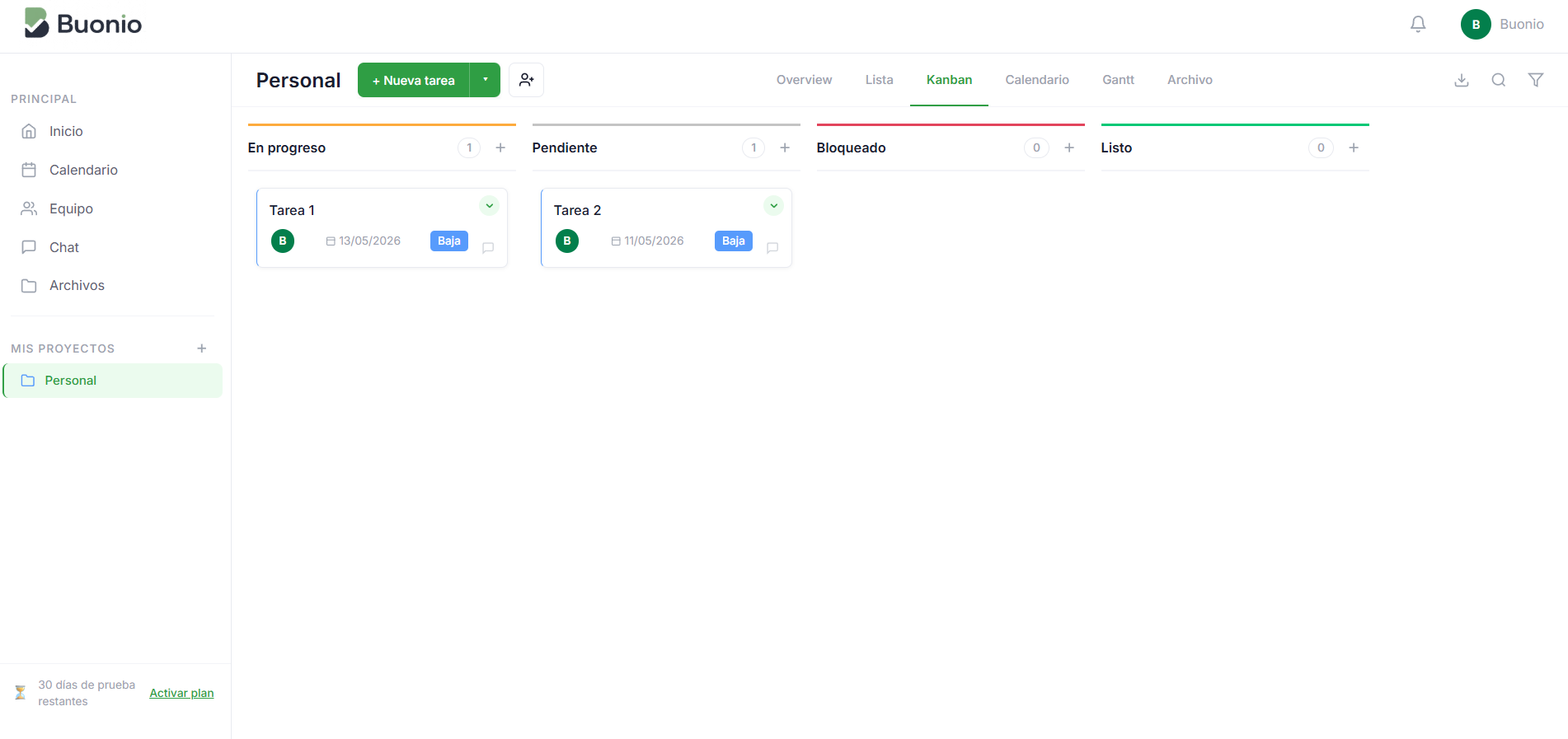 Vista Kanban